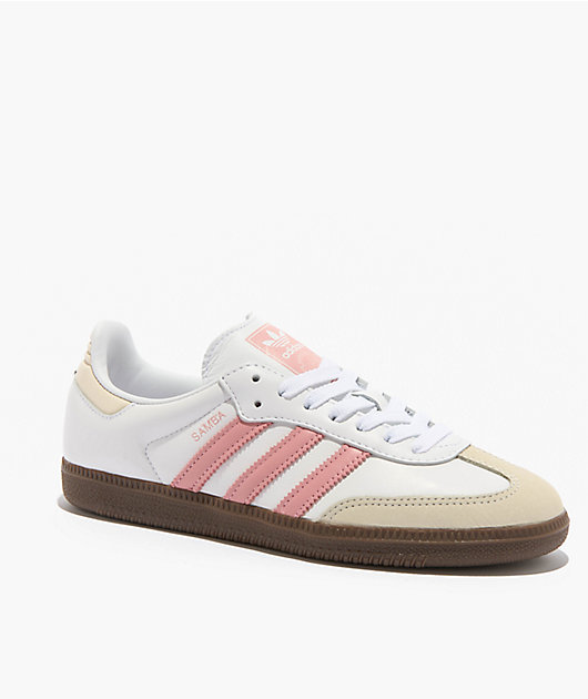 ☆国内在庫有☆adidas Originals Samba OG White/Wonder Mauve adidas Samba OG Cloud White & Mauve Shoes | Zumiez