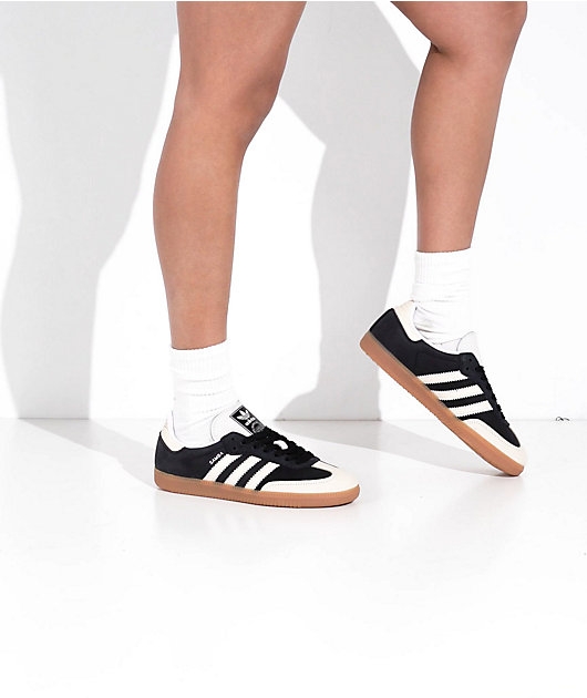 adidas Samba OG Core Black & Wonder White Shoes | Zumiez