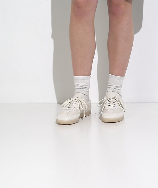 adidas Samba OG Pony Hair Off White & Crystal Linen Skate Shoes video