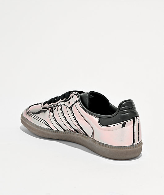 adidas Samba OG Silver & Gum Skate Shoes