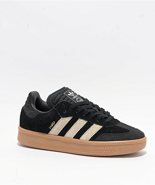 adidas Samba XLG Core Black & Gum Skate Shoes | Zumiez