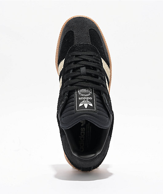 adidas Samba XLG Core Black & Gum Skate Shoes | Zumiez