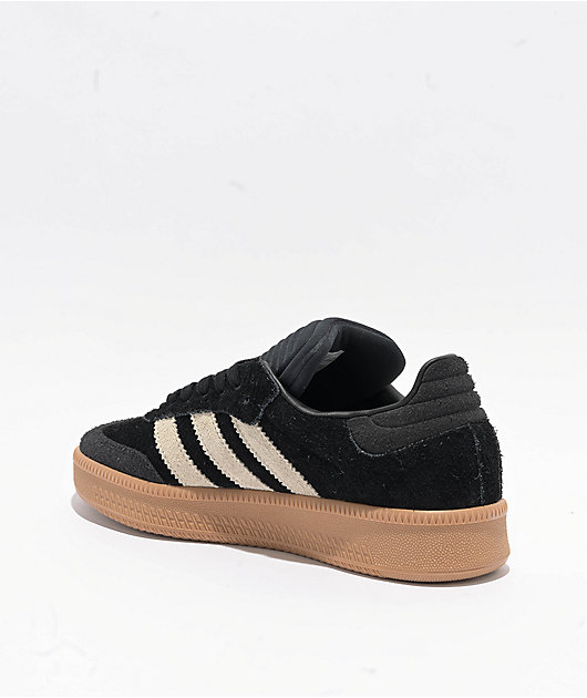 adidas Samba XLG Core Black & Gum Skate Shoes | Zumiez