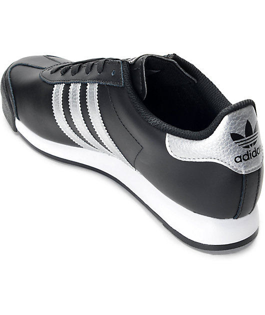 adidas black and silver women's shoes