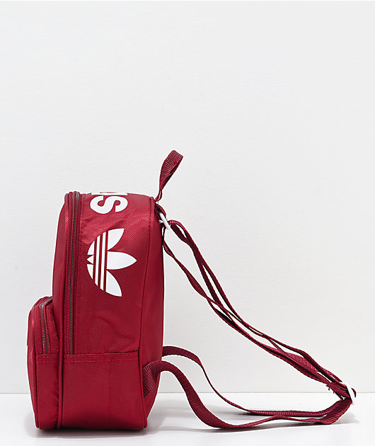 adidas mini backpack burgundy