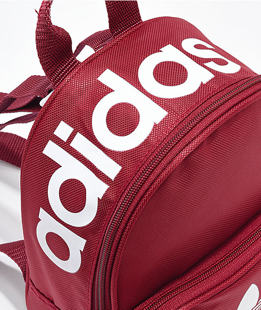 adidas mini backpack burgundy