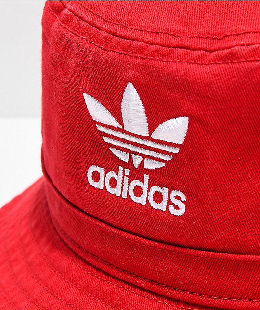 red adidas bucket hat