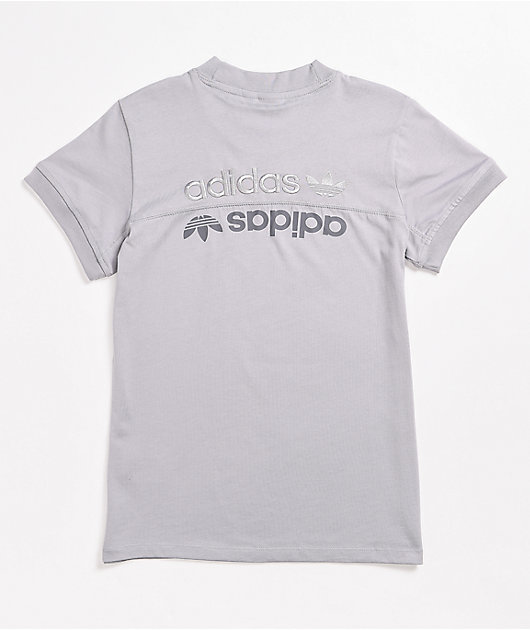 adidas Script Grey T-Shirt