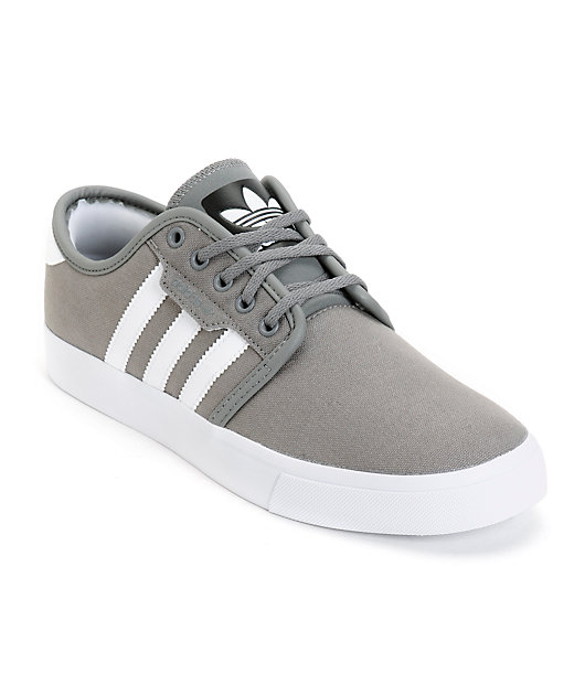 adidas men's seeley skate shoe grey