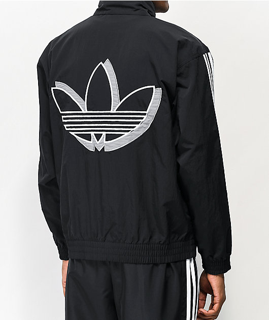 adidas jacket with logo on sleeves