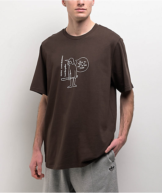 adidas Shmoofoil Out The Park Brown T-Shirt | Zumiez