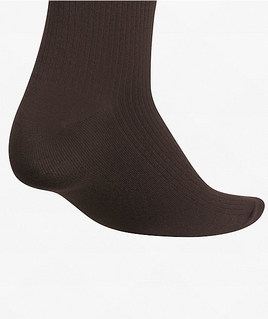 adidas Signature Brown, White & Grey 3 Pack High Quarter Crew Socks
