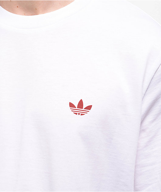 ★ adidas★ skate tee white IX9022 adidas Skate 4.0 Logo White T-Shirt | Zumiez
