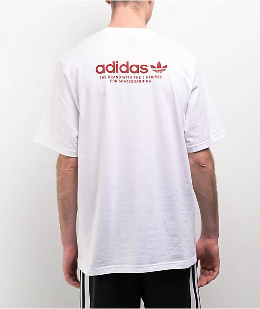 adidas Skate 4.0 Logo White T-Shirt