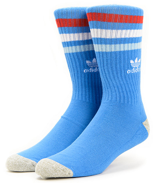 adidas crew socks blue