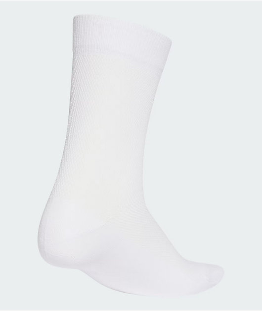 adidas Sparkly Trefoil White Crew Socks