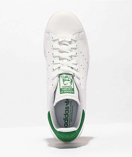 adidas Stan Smith ADV White & Green Shoes | Zumiez