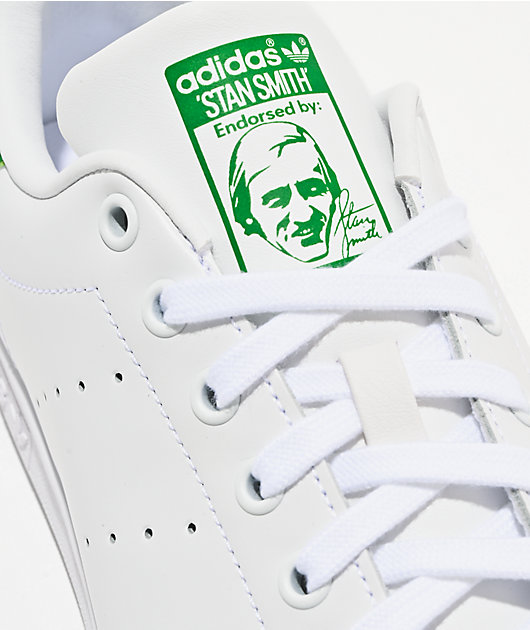 adidas Stan Smith White & Green Shoes