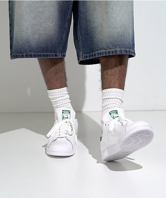 adidas Stan Smith White & Green Shoes video