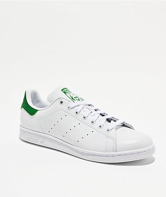 adidas Stan Smith White & Green Shoes