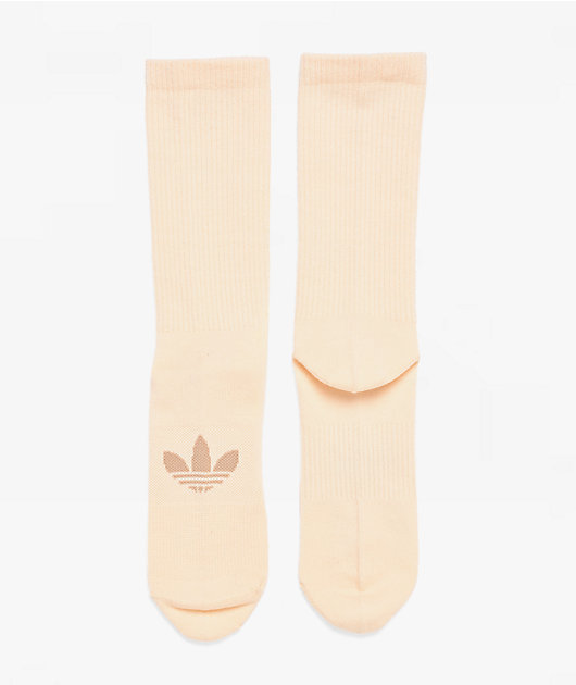 adidas Superlite 6 Pack Beige, Grey & White Crew Socks
