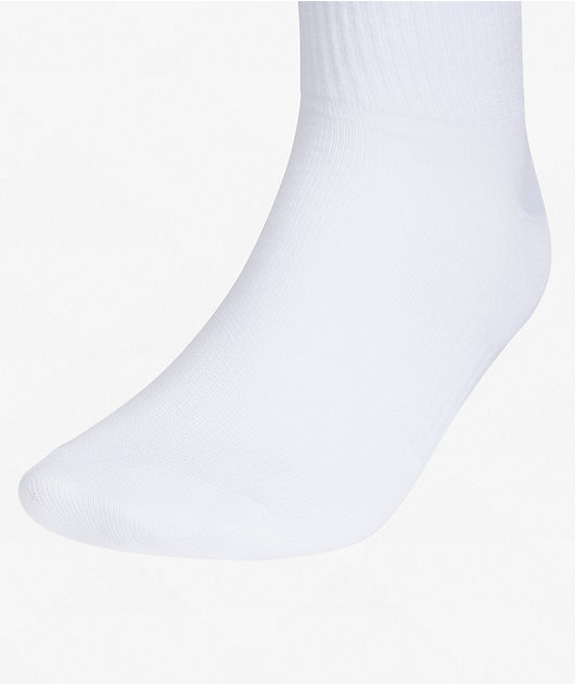 adidas Superlite 6 Pack White Crew Socks