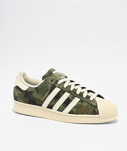 adidas Superstar ADV Camo & White Skate Shoes | Zumiez