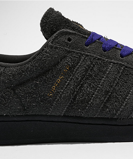 adidas Superstar ADV Carbon & Purple Skate Shoes
