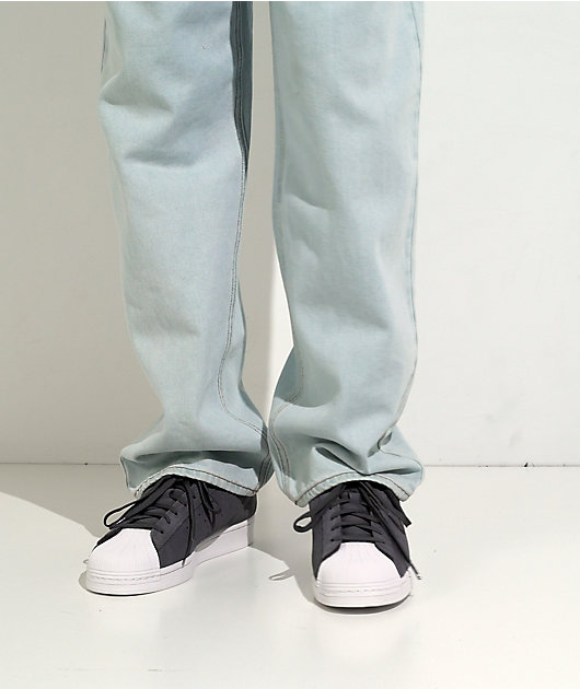 adidas Superstar ADV Charcoal & White Skate Shoes