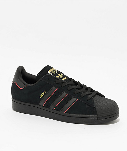 【ADIDAS】Originals SUPERSTAR ADV x Felipe Shoes スニーカー adidas Superstar ADV Felipe Core Black & Better Scarlet