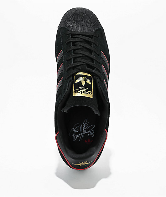 靴  superstar skate ADV Flipe adidas Superstar ADV Felipe Core Black & Better Scarlet Skate