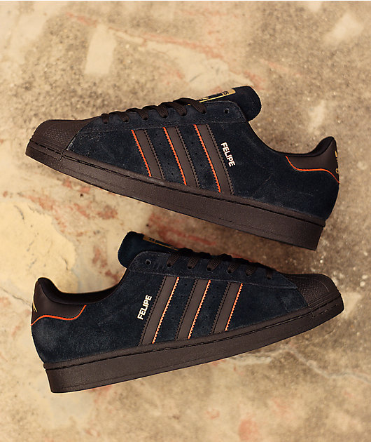 【adidas】スーパースターSUPERSTAR X FELIPE SHOESユニセックス adidas Superstar ADV Felipe Core Black & Better Scarlet