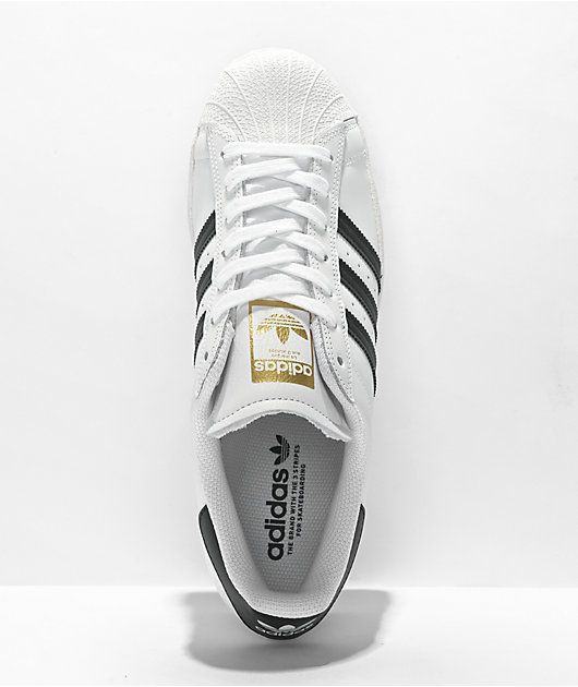 adidas Superstar ADV White & Black Skate Shoes