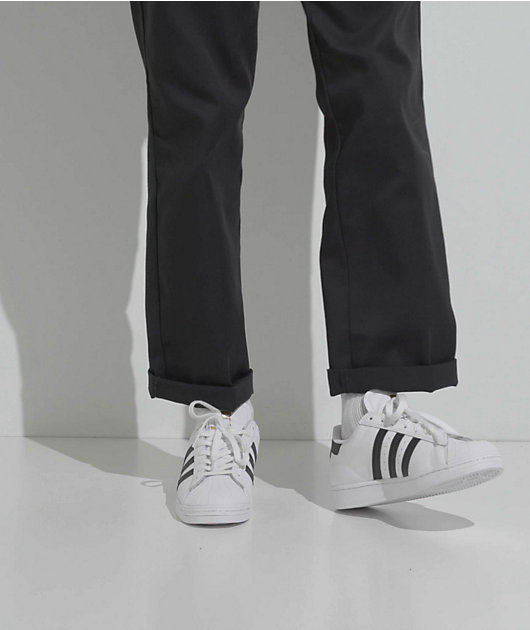 adidas Superstar ADV White & Black Skate Shoes