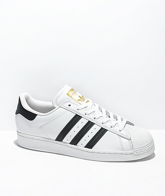 Adidas Men's Superstar Shoes, Black White / 7.5