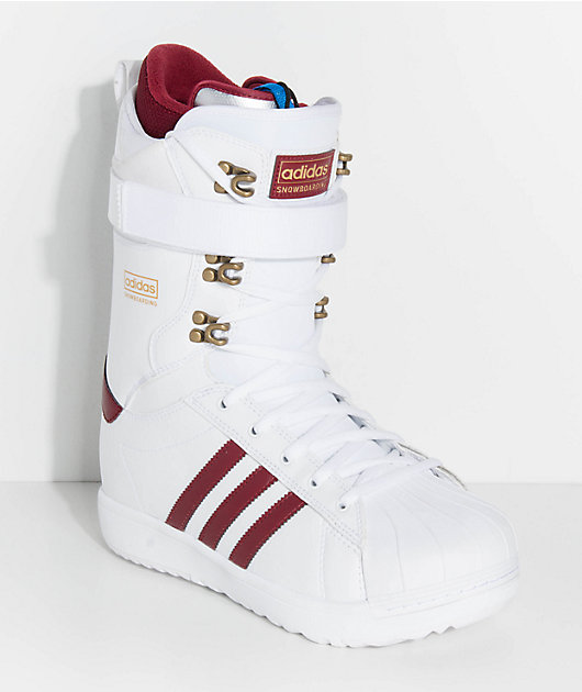 adidas Superstar ADV White Snowboard Boots | Zumiez