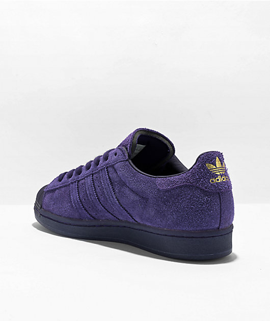 candidato código Cereza adidas Superstar ADV by Kader Sylla Purple Skate Shoes