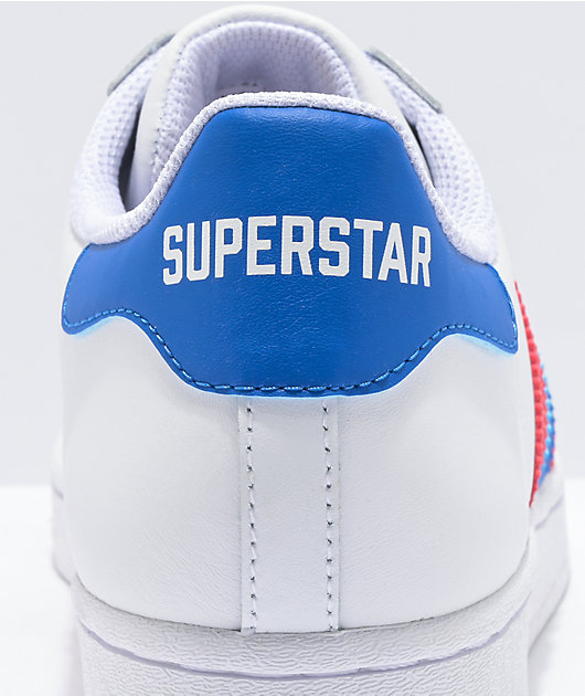 superstar white blue