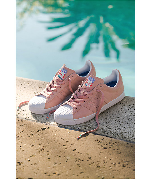 adidas superstar vulc adv pastel pink shoes