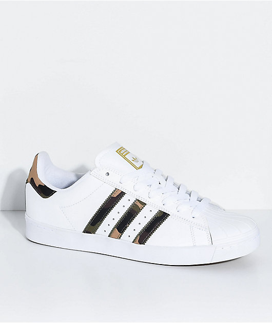 adidas Superstar Vulc White & Camo Shoes adidas Superstar Vulc White & Camo Shoes