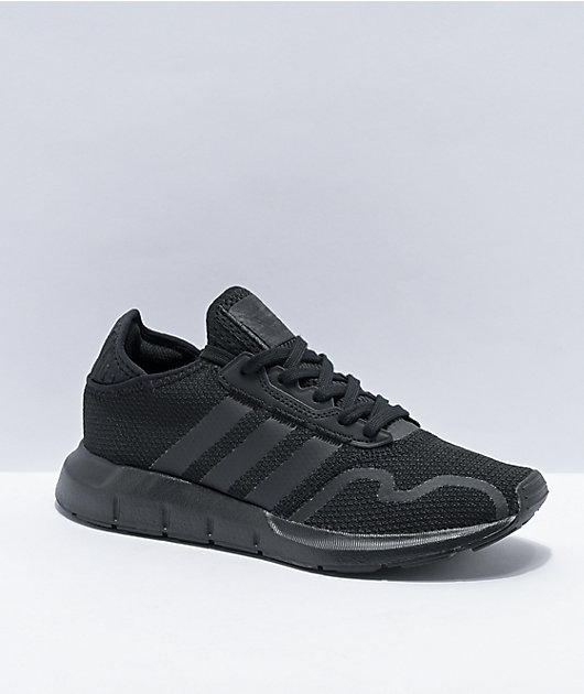 adidas Swift Run XJ Black \u0026 White Shoes 