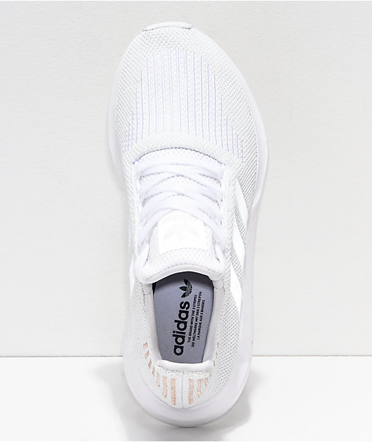 adidas swift white & rose gold shoes