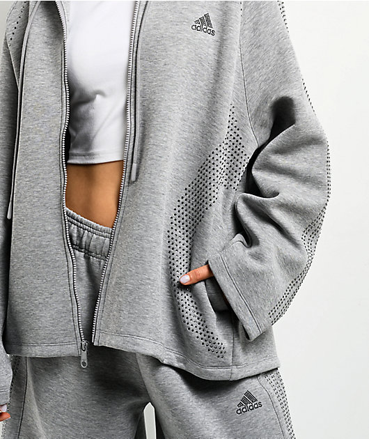 adidas Teamgeist Rhinestone Grey Hoodie