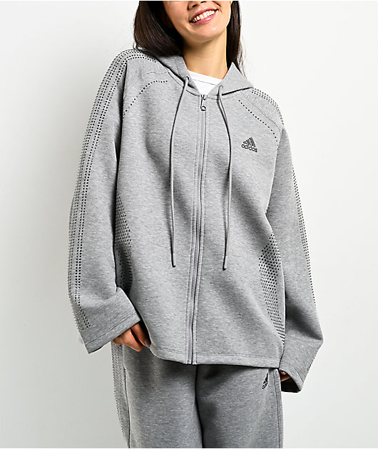 adidas Teamgeist Rhinestone Grey Hoodie