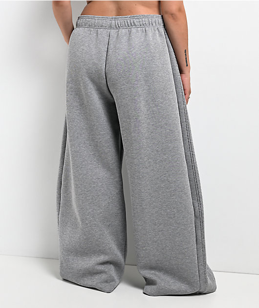 adidas Teamgeist Rhinestone Heather Grey Track Pants