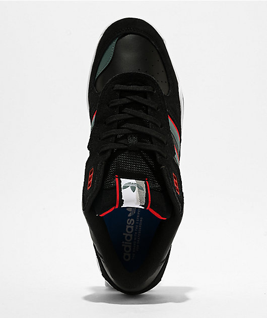 adidas Tekkira Cup Core Black, Preloved Teal & Better Scarlet Skate Shoes