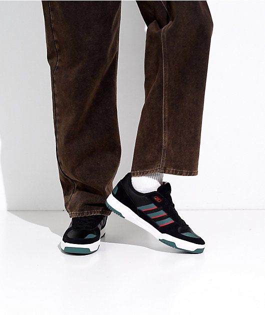adidas Tekkira Cup Core Black, Preloved Teal & Better Scarlet Skate Shoes video