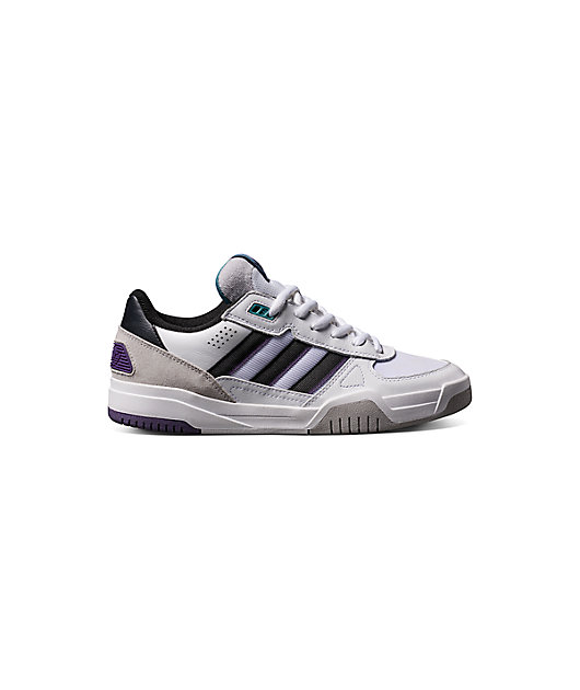 adidas Tekkira Cup White, Grey & Purple Skate Shoes