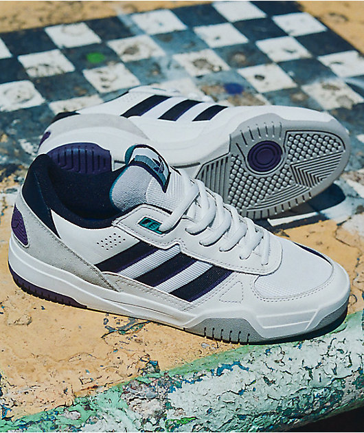 adidas Tekkira Cup White, Grey & Purple Skate Shoes | Zumiez