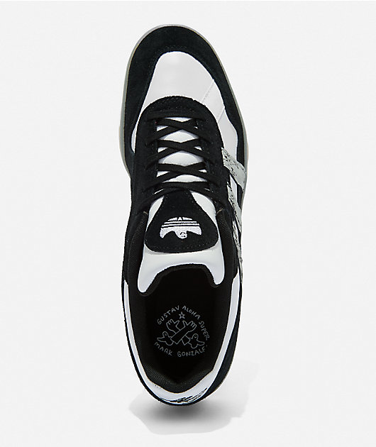 adidas Tonneson Aloha Super Black & White Skate Shoes